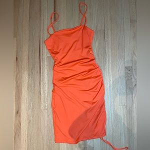 Orange party dress
